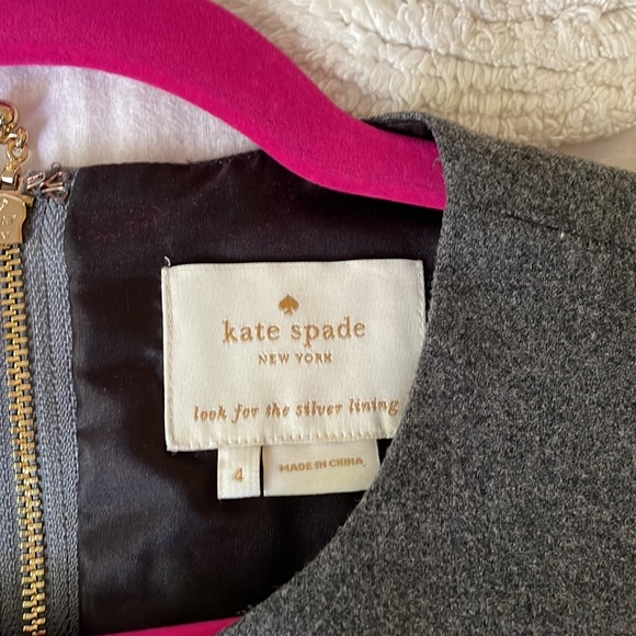 Kate Spade bow back dress wool blend - Picture 3 of 4